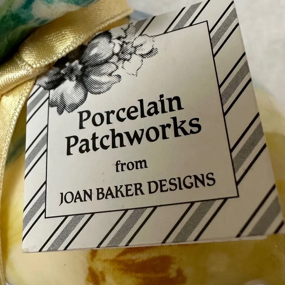 Vintage original Porcelain Patchworks Playing Kitten by Joan Baker Designs